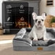 thumbnail image 2 of Sofá cama ortopédico para perros Spotted Play, tamaño mediano, gris, 2 of 7