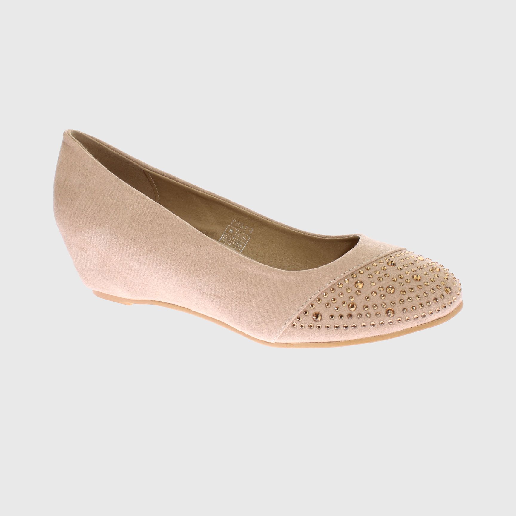 Vía Franca - Ballerina Cristal Beige Cellina