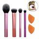 thumbnail image 1 of Juego de brochas de maquillaje con esponja mezcladora para sombras de ojos, base, rubor y corrector, varias brochas, 1 of 8