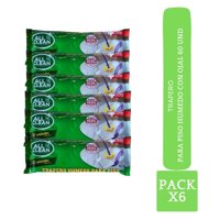 All Clean - Pack De Traperos Humedos Para Piso Con Ojal 6 Uni