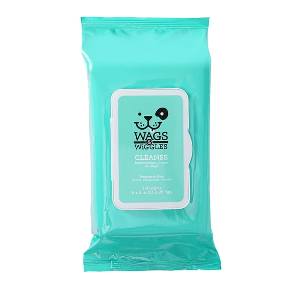 Toallitas para perro Wags & Wiggles hipoalergénicas para piel sensible 100 piezas