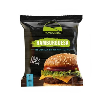 Hamburguesa De Vacuno Bajo En Grasa 100 G Pampa Verde