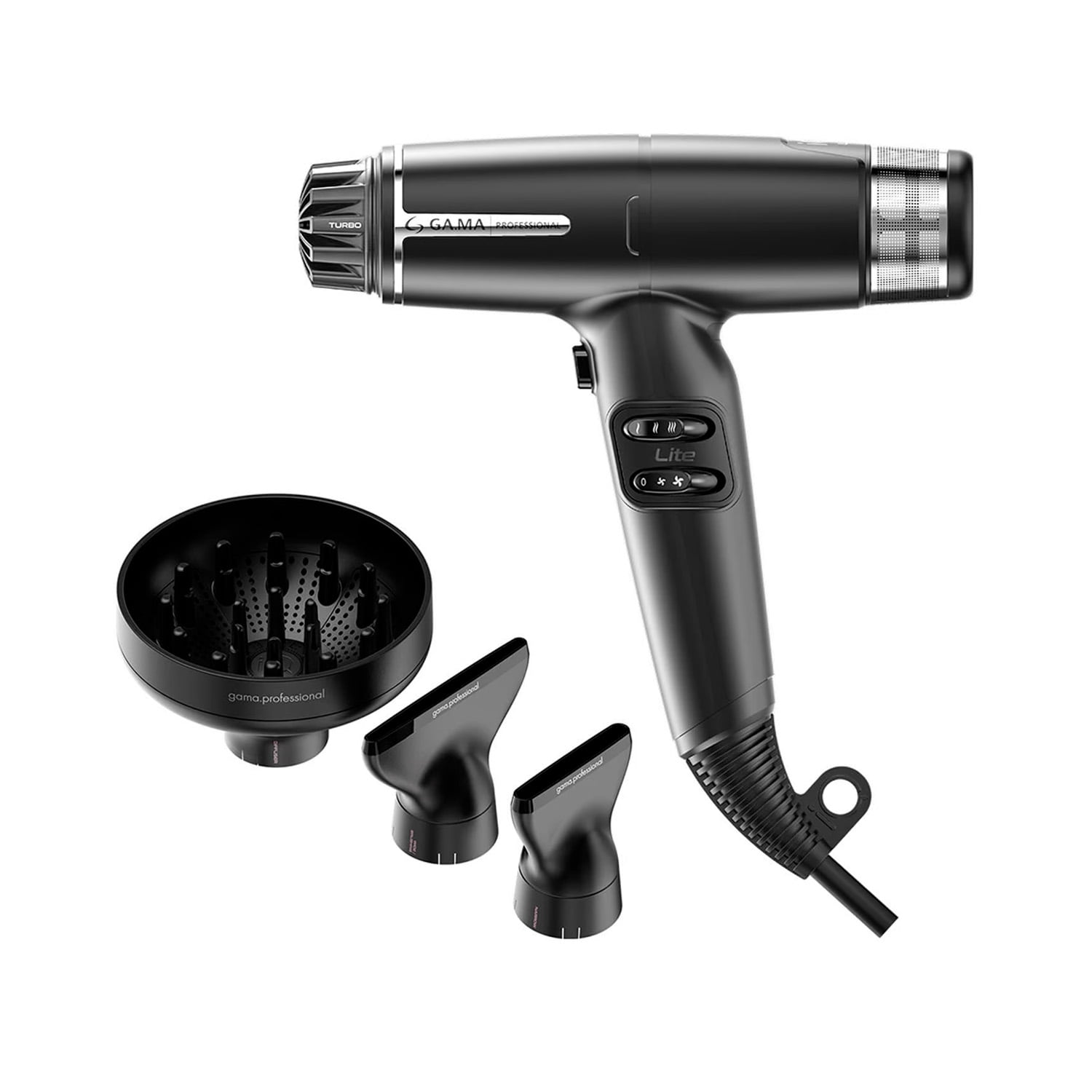 Secador De Pelo Gama Iq Lite Max Negro 1700W