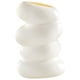 thumbnail image 5 of Florero De Plástico Maceta Espiral Forma Arreglo Floral Contenedor Decorativo Blanco, 5 of 5