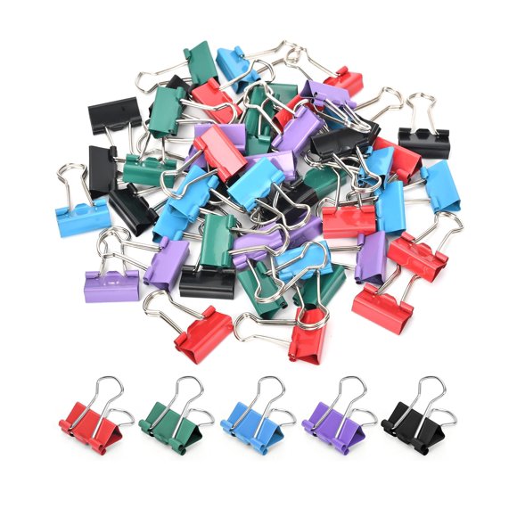 Pinzas de papel CUARUSUIKA 19 mm 50 piezas Pequeñas
