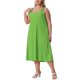thumbnail image 4 of Agnes Orinda Vestido de Verano sin Mangas con Cuello en V para Mujer de Talla Grande, Vestidos Informales de Largo Medio, Talla 3X, Verde Hierba, 4 of 6
