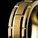 thumbnail image 2 of Anillo de Carburo de Tungsteno Golden Brick Talla 9 USA Hombre, 2 of 3