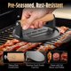 thumbnail image 2 of Prensa para hamburguesas Pisol de hierro fundido, 6,6 pulgadas, 1,98 lb, 2 of 3