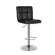 thumbnail image 3 of Pack 2 Piso De Bar Cuadro Regulable Eco Cuero Negro, 3 of 5
