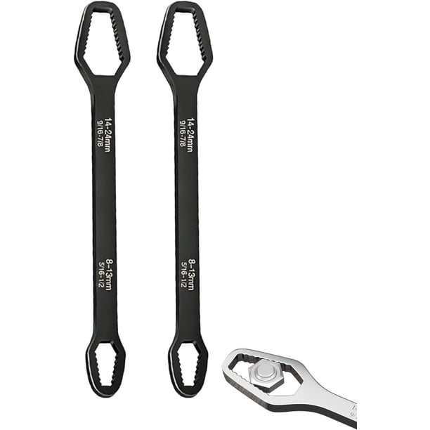 Llave autoajustable doble cabeza 2 pack reparación hogar coche