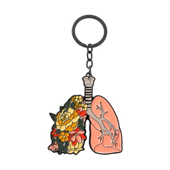 Llavero de órgano corporal, dije para bolso, aleación de zinc, llavero de partes del cuerpo de dibujos animados, llavero de dibujos animados para bols flor