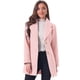 thumbnail image 1 of INSPIRE CHIC Abrigo Elegante para Mujer con Cuello de Chal Entallado, Abrigo Largo de Invierno Rosa L, 1 of 8
