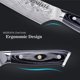thumbnail image 4 of Cuchillo de chef MosFiata de acero inoxidable alemán de 8 pulgadas, 4 of 8