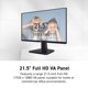 thumbnail image 2 of Monitor de ordenador MSI PRO MP225V 22 pulgadas FHD 100 Hz negro, 2 of 7