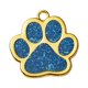 thumbnail image 3 of Etiquetas Para Mascotas En Blanco Etiquetas Para Collar De Gato Colgante Para Collar Estampado De Pata Brillante Para Mascotas Azul, 3 of 5