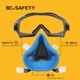thumbnail image 2 of Máscara respiradora de media cara BEESAFETY RD-518 con gafas de seguridad, 2 of 8