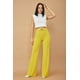 thumbnail image 1 of Saronite Pantalón CG con Detalle de Hebilla y Botón, Color Limón (para Mujer), 1 of 1