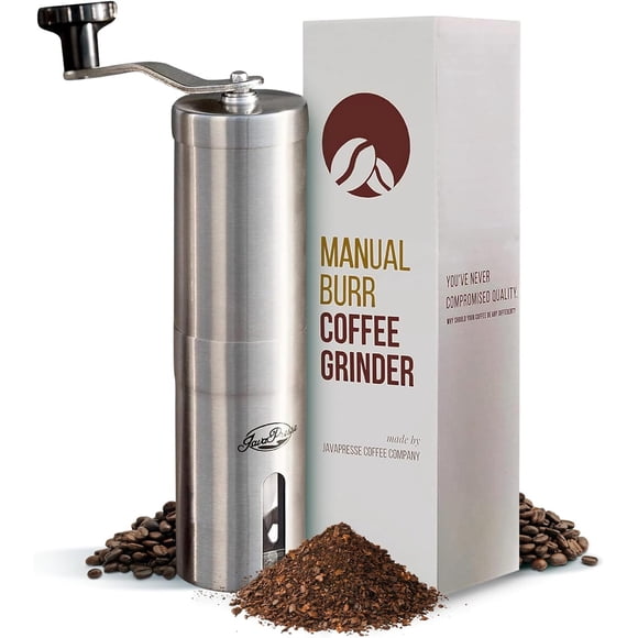 Molino Manual Café JavaPresse Acero Inoxidable 18 Niveles
