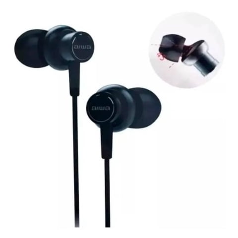 Aiwa Audifono In Ear C/Mic I50 Negro