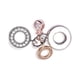thumbnail image 2 of Anillo Pandora Triple De Metal Mixto Y Dije Colgante Con Logo, 2 of 2
