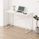 thumbnail image 2 of Mesa Escritorio Plegable de Metal y Madera Blanco 100x50x75 cm, 2 of 6