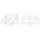 thumbnail image 5 of Sofa Cama Funcional 2 Pz Deco Felpa Gris Oscuro, 5 of 5