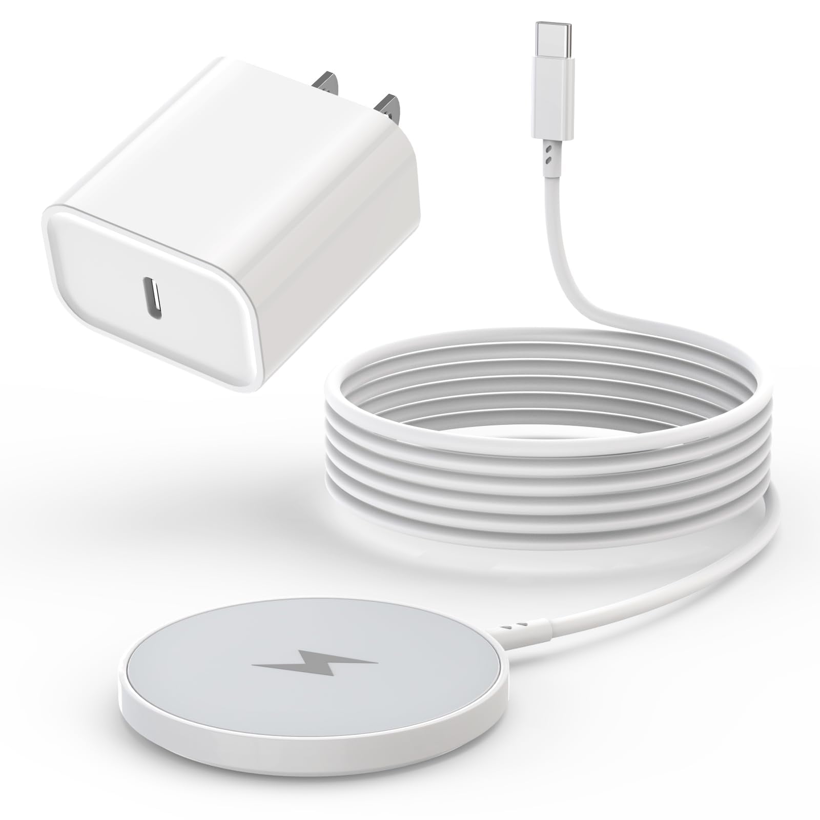 [cargador] Cargador Magnético Inalámbrico Para Iphone Nuinno Magsafe De 15 W