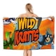 thumbnail image 1 of Wild Kratts Toalla de playa de secado rápido con diseño temático, regalo para mujeres y niñas, ideal para cumpleaños, fans, amantes de la música, uso en la playa o al aire libre, 78 × 150 cm, 1 of 6