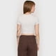thumbnail image 2 of Polera Mujer Rib Cuello V Roulette Gris Melange Corona, 2 of 5