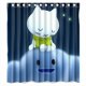 thumbnail image 1 of Cortina de ducha con diseño de gato de cartón en la nube, juego de cortinas de baño con ganchos, tamaño 66 x 72 pulgadas, 1 of 3