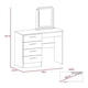 thumbnail image 3 of Mueble De Tocador Kaia 4 Cajones Wengue Y Miel Con Silla 126x100x42 Cm, 3 of 3