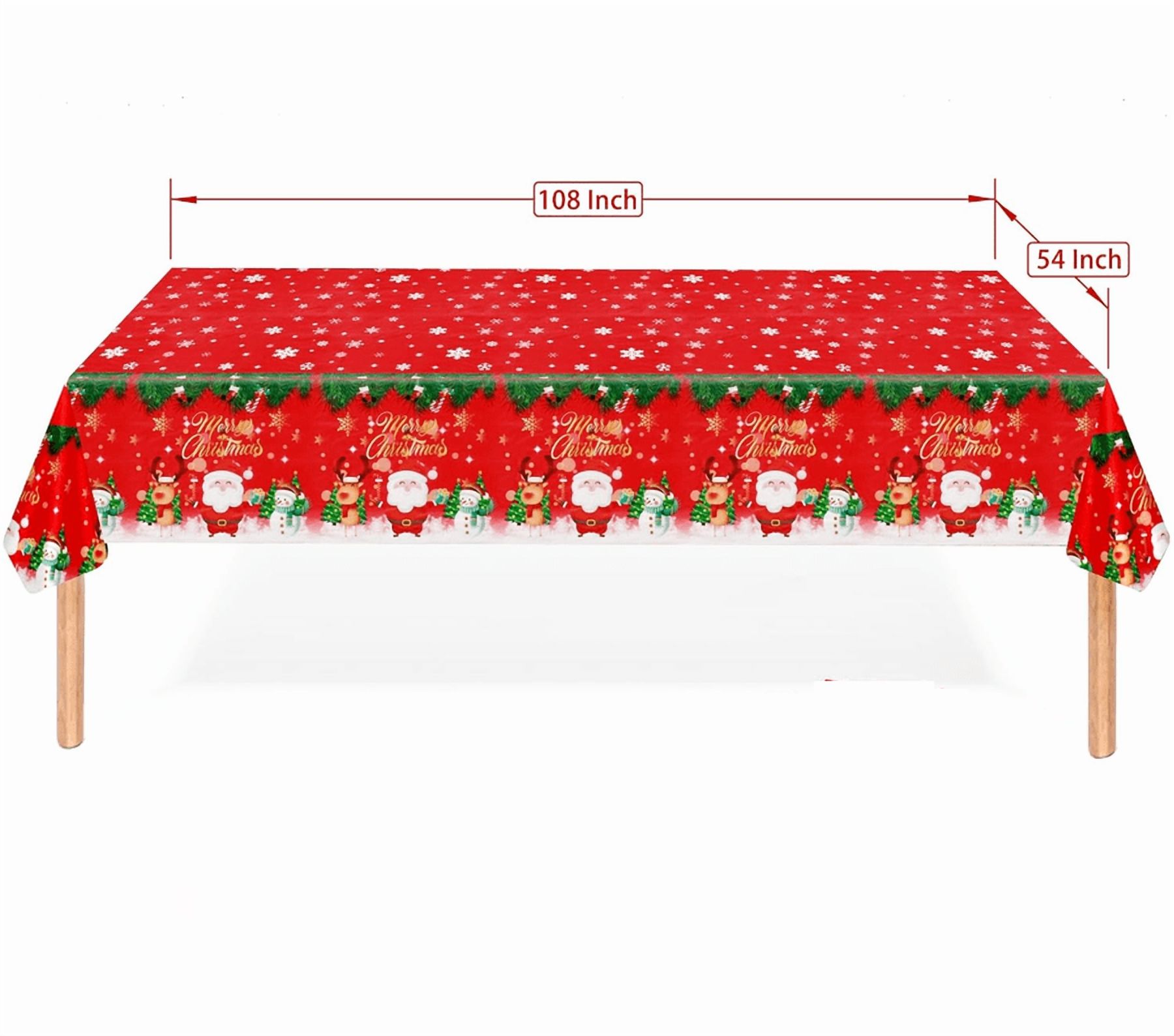 Genérico - Mantel Navideño Plástico 137X274