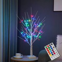 Árbol De Navidad Nxuebdu Iluminado En Forma De Abedul De 2 Pies Con Luces Led