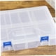 thumbnail image 5 of Organizador de rejillas de plástico portátil de 8 piezas, doble capa, transparente, para guardar joyas, 2 unidades, 5 of 7