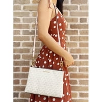 Cartera Michael Kors Coated Canvas Crossbody Powder Blush