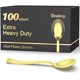 thumbnail image 1 of Cucharas desechables Dealusy Heavy Duty Gold, 100 unidades, 1 of 5