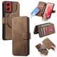 thumbnail image 1 of Funda Billetera Magnética para Motorola Moto G Stylus 5G 2024 Soporte Tarjetas Desmontable Marrón, 1 of 6