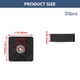 thumbnail image 2 of Protectores de piso de goma para muebles Rannb 30 mm x 30 mm, cuadrados, negros, 2 of 9