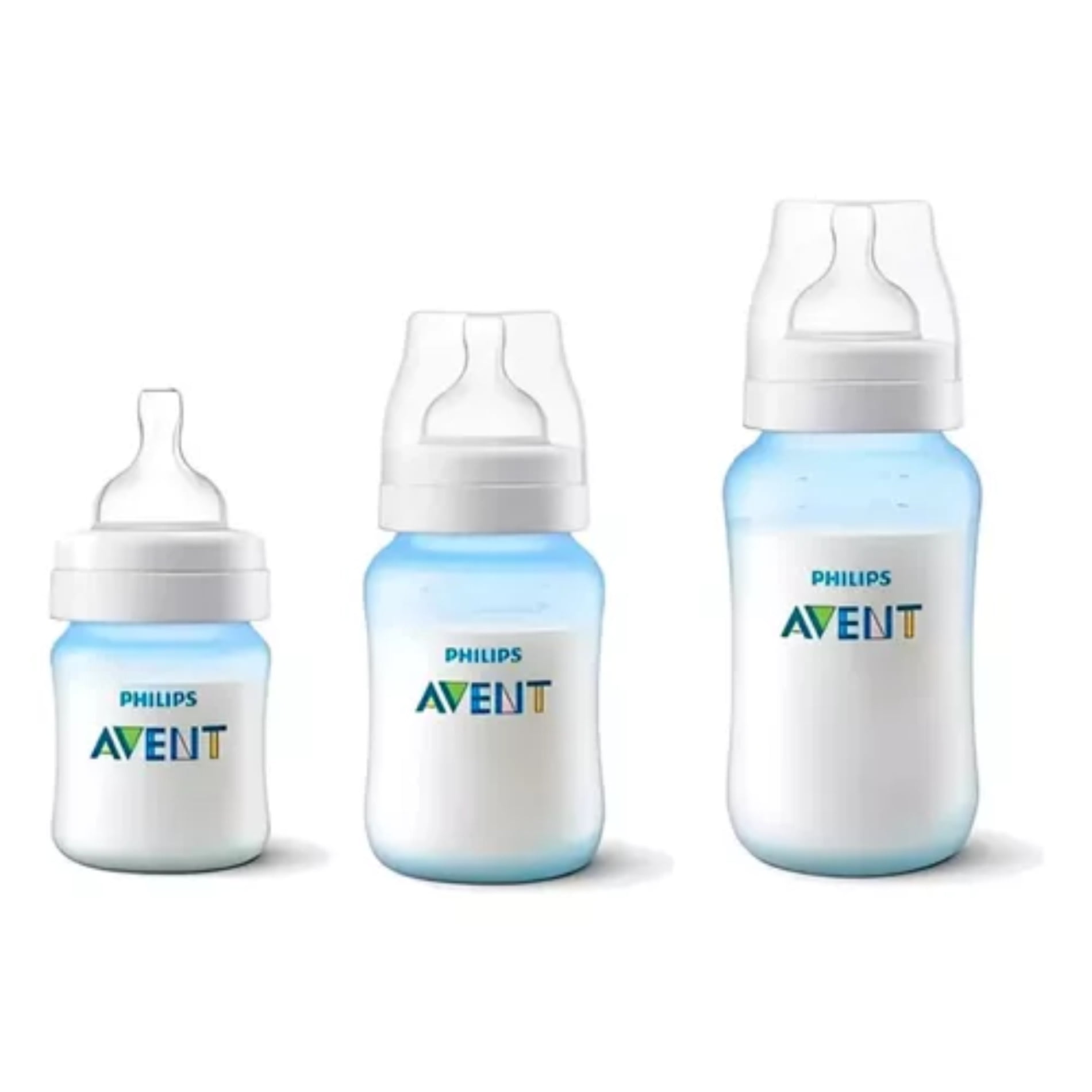 Avent - Set Mamadera Anti-colic 125 Ml+260ml+330 Ml Azul