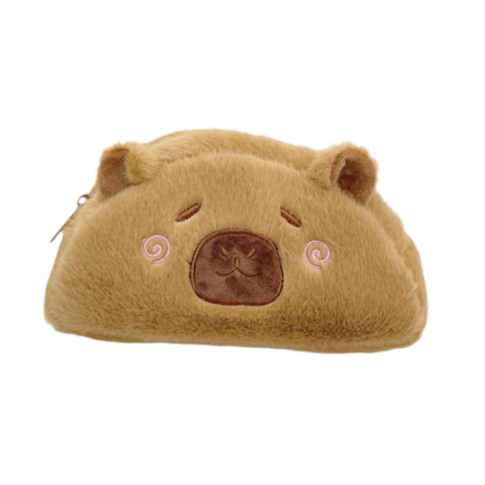 Bothyi - Estuche Para Lápices De Peluche Con Forma De Carpincho, Bolsa De Papelería Para Niños