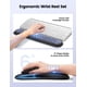 thumbnail image 3 of Set de reposamuñecas ergonómico meatanty con almohadilla para ratón – Azul y gris, 3 of 7