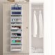 thumbnail image 4 of Organizador colgante para artículos de hogar sencillos con 6 bolsillos para puerta de armario, 4 of 6
