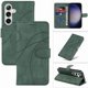 thumbnail image 4 of Funda tipo cartera con tapa para Samsung Galaxy S25 con tarjetero, soporte y cubierta magnética Verde, 4 of 6