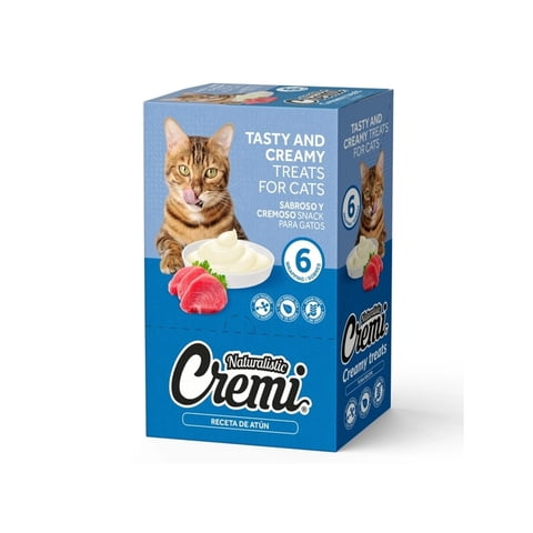 Cajita Naturalistic Cremi Gatos Atún (30 Tubitos)