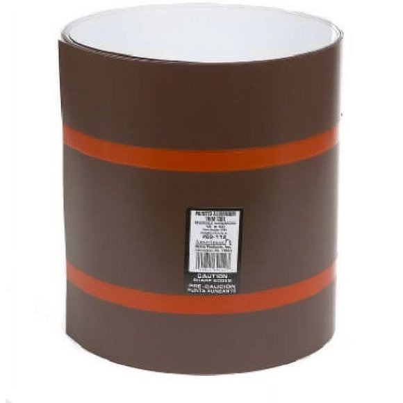 Bobina pintada Amerimax 14 cm de ancho x 3 m de largo, aluminio marrón/blanco