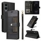 thumbnail image 3 of FOXDOCK Funda tipo Cartera para Samsung Galaxy S25 Edge – Cubierta de Cuero PU con Múltiples Ranuras, Bolsillo para Efectivo y Correa de Muñeca, 3 of 6