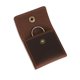thumbnail image 1 of Estuche para anillos TheAntiq de cuero marrón 5,8 × 5,8 cm, 1 of 9