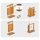 thumbnail image 3 of Bisagra de pivote pesada para puerta de madera - bisagra de puerta oculta de acero inoxidable para puerta secreta, con rotación de 360 grados, hardware de puerta pivotante invisible para est, 3 of 3