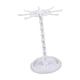 thumbnail image 3 of Organizador de árbol de joyería, estante de almacenamiento giratorio, pantalla ajustable duradera para pulsera, brazalete, Organización del hogar, esc , Alto Blanco, 3 of 5