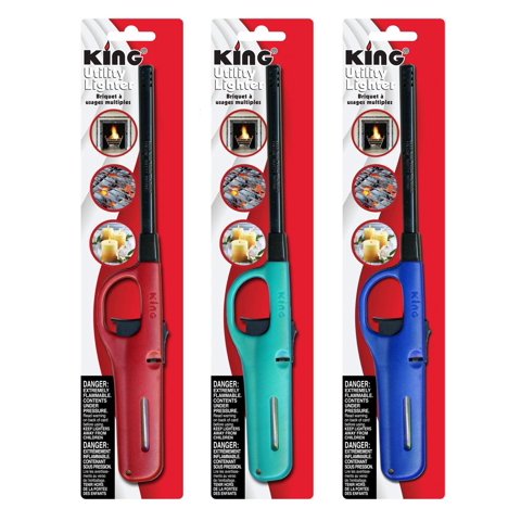 Mechero Multiusos King Mango Kingdom, Paquete De 3, Varios Colores